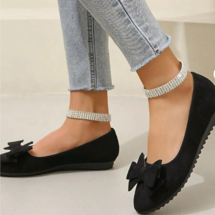 Suede Ballet Flats with cushioned, view 5