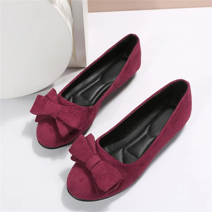 Black Suede Ballet Flats