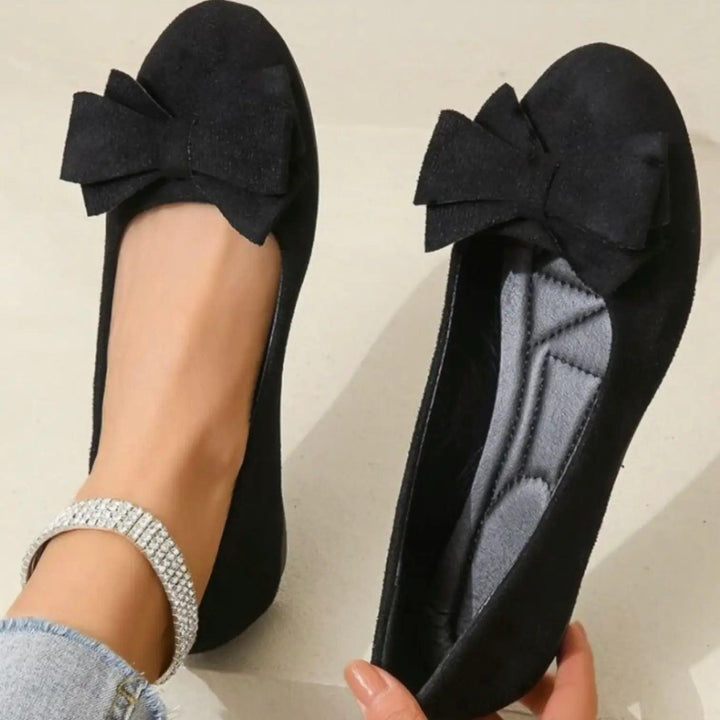 Green Suede Ballet Flats