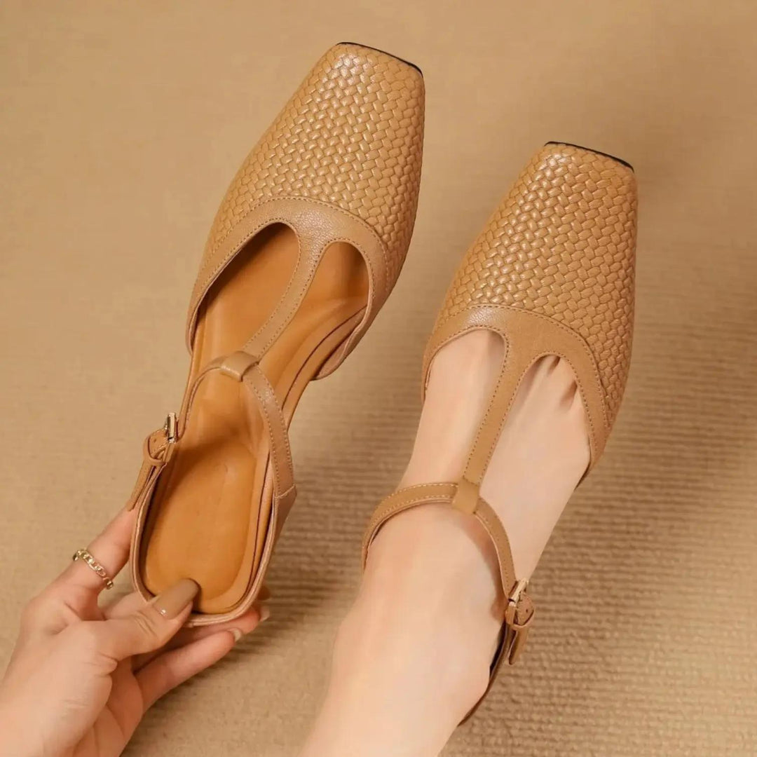 Woven Mules-Lunova Fashion