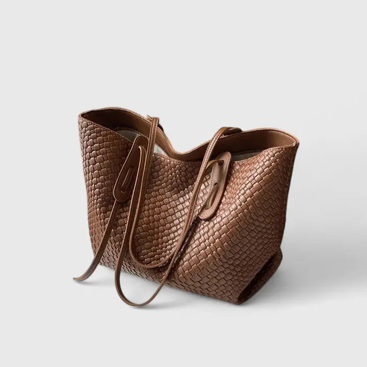 Woven Tote Bag-Lunova Fashion
